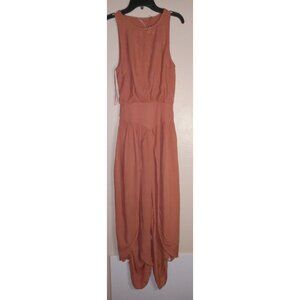 Free People Cotton Crepe Flowy Open Back Jumpsuit Size XS